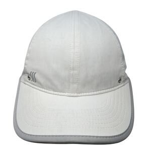Saaka Strapback Baseball Cap White One Size Adjustable Vented Holes Blank